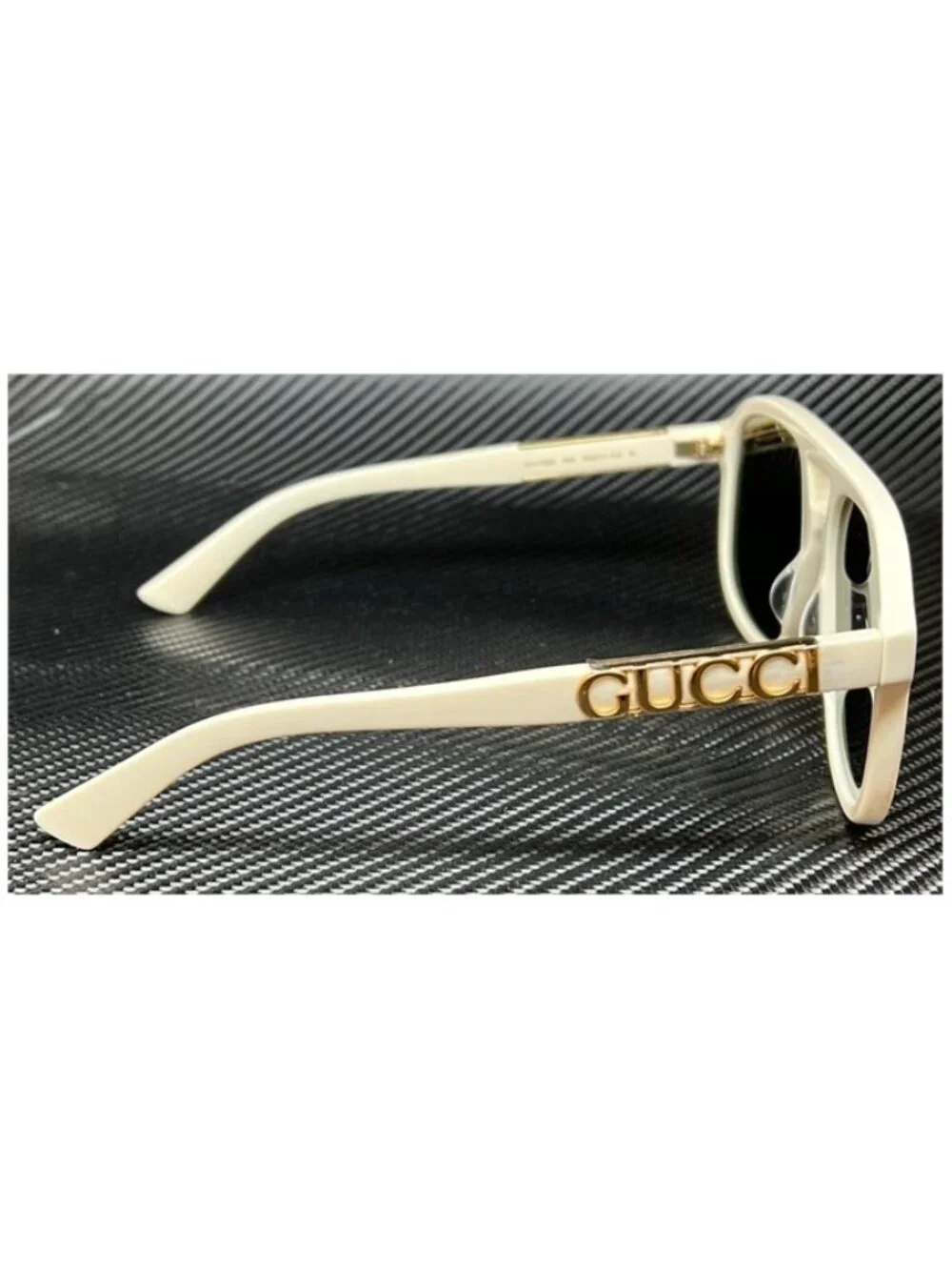 New Gucci Men Ivory White Sunglasses 58-17-140